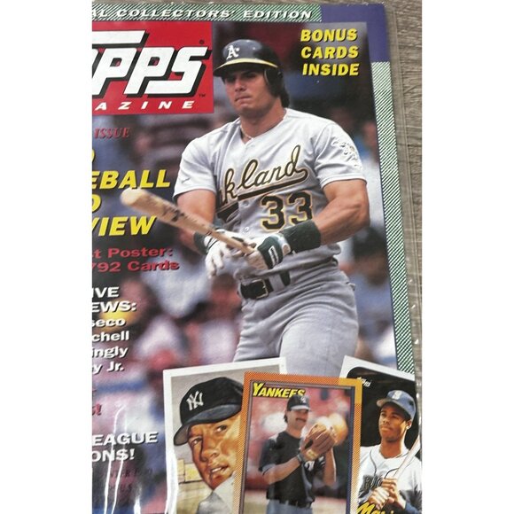 TOPPS Magazine Baseball Card Preview 1990 Winter Collector's Issue Paperback - Picture 5 of 6